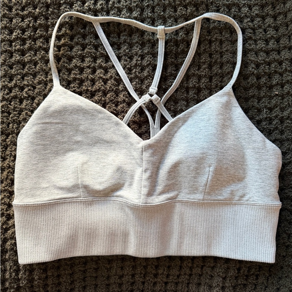 ALO Yoga - Alosoft “Lavish” Bra in Zinc Heather - M